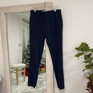 Navy Blue Skinny Fit Suit Pant